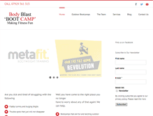 Tablet Screenshot of bodyblastbootcamp.co.uk